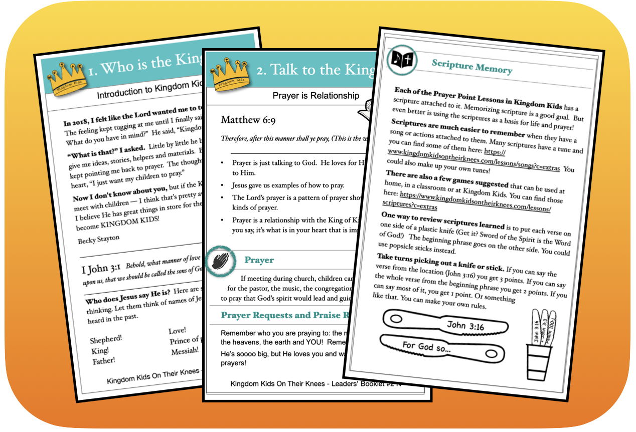 K Kids Lesson Booklets