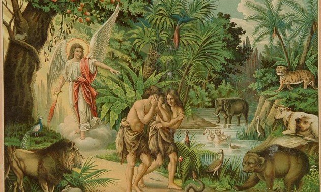 Sunday of Cheesefare. Expulsion of Adam and Eve from Paradise.