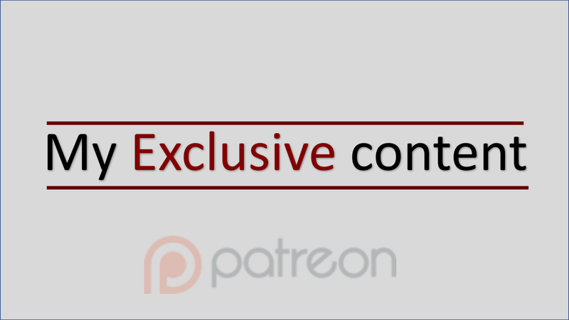 EXCLUSIVE FREE AND PAID MATERIAL ON PATREON
