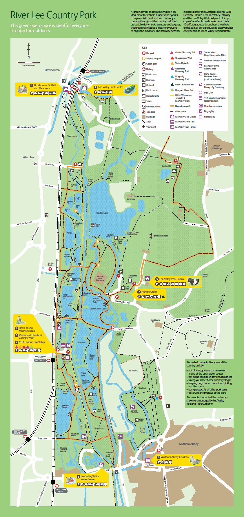 Lee valley store cycle track