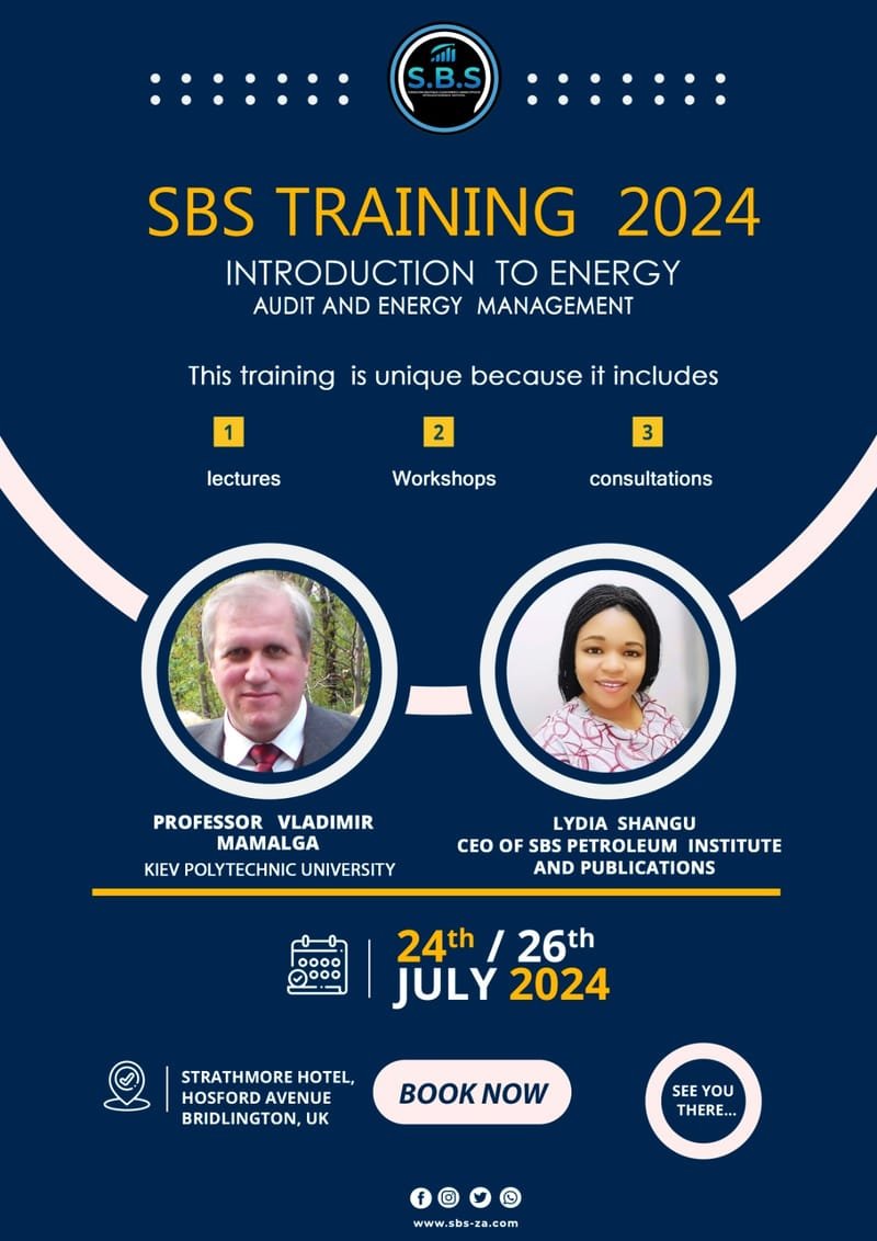 SBS Training 2024:  Introduction to Energy Audit and Energy Management