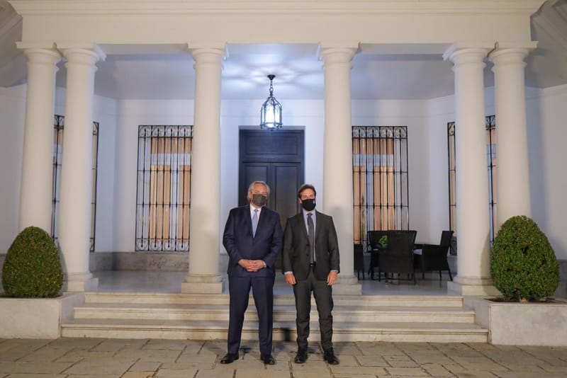 Presidente Luis Lacalle Pou se reunió con el mandatario argentino, Alberto Fernández