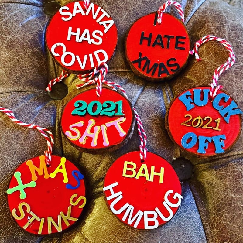 RUDE Christmas Tree Decorations