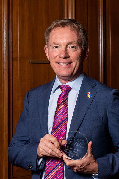 Civility in Politics Politician of the Year 2022 Chris Bryant MP