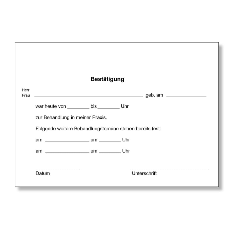Bestätigung