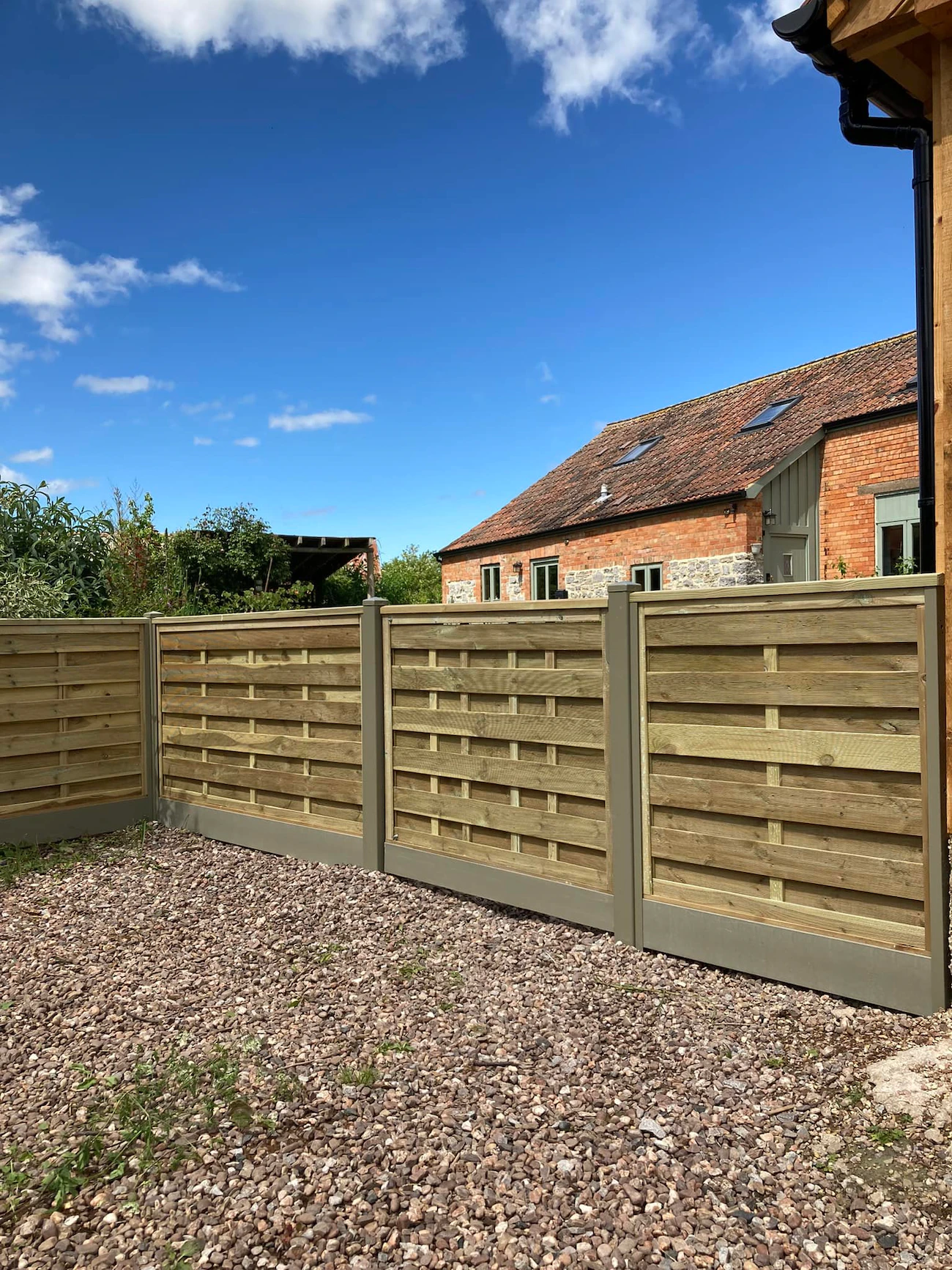 DuraPost Olive Grey Gravel Boards & Posts