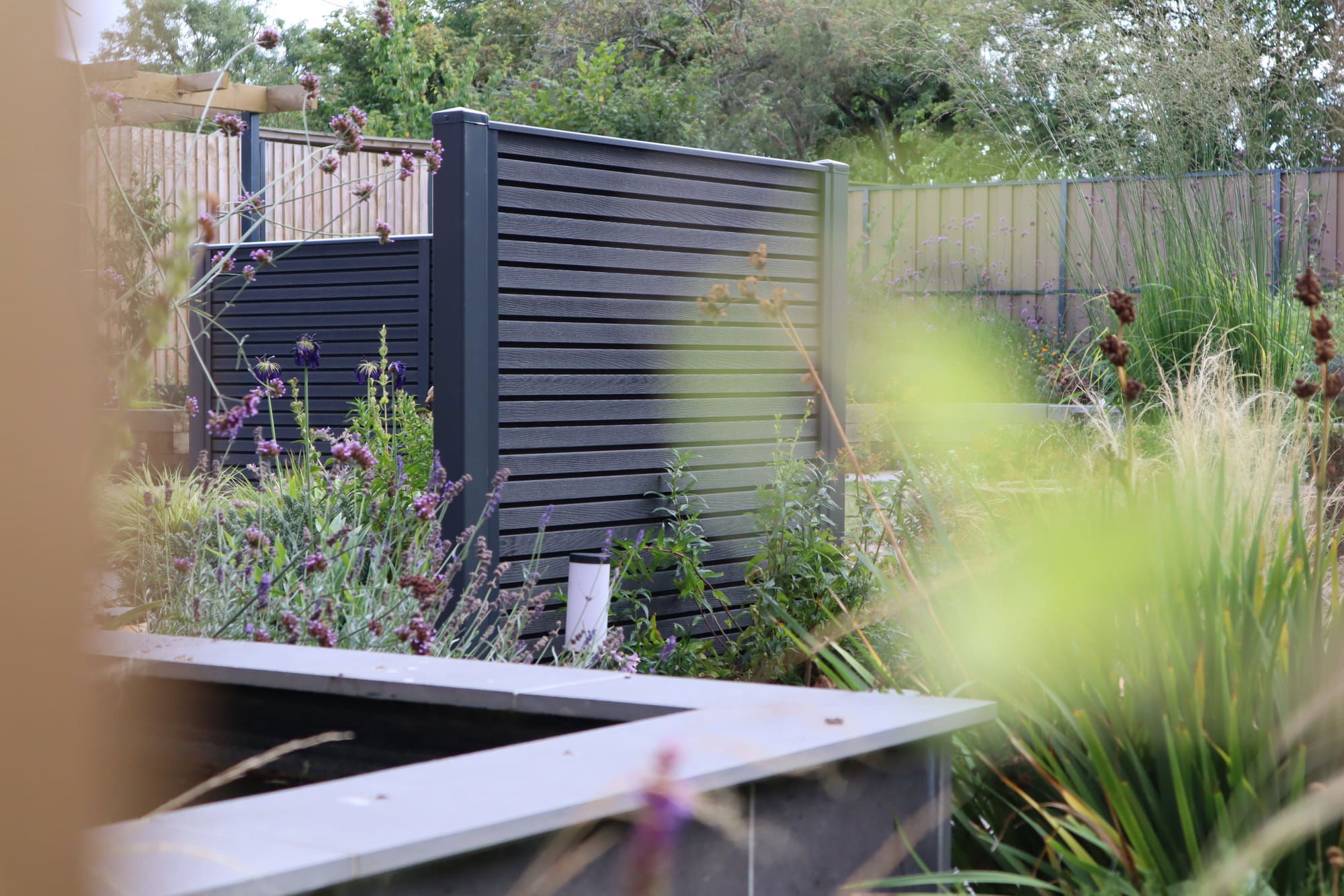 DuraPost Urban Panel in Grey with Anthracite Grey Posts