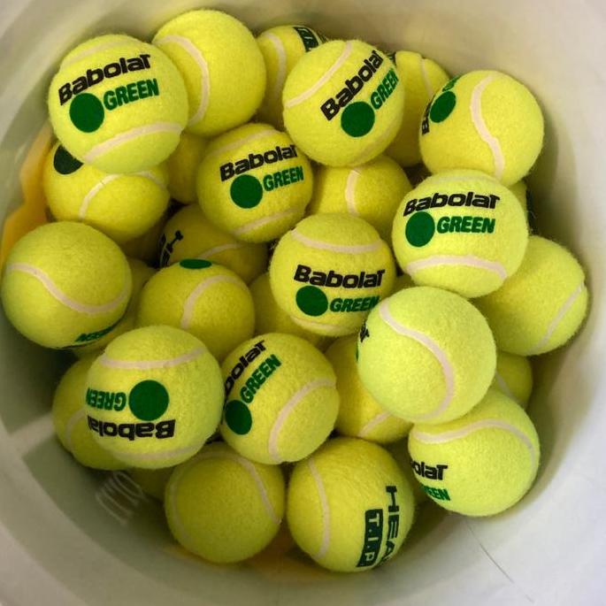 Green low compression tennis balls Stage 1 Gefen Sports