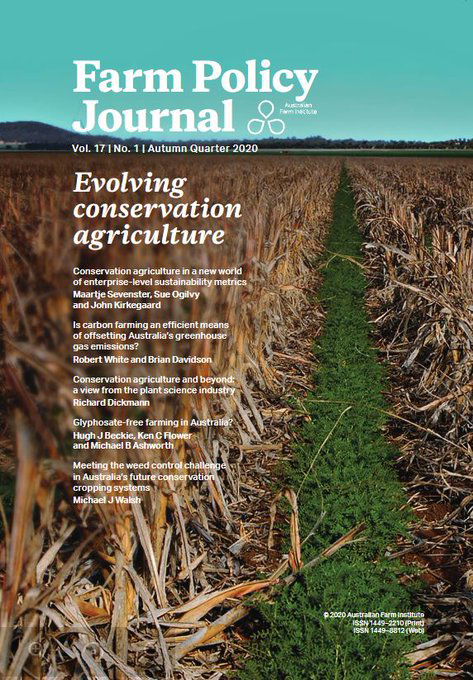 Conservation agriculture and beyond; A view from the plant science industry.