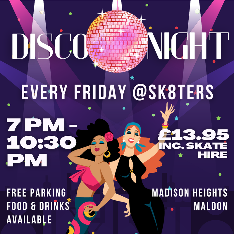 Friday Night Disco At Sk8ters at Madison Heights