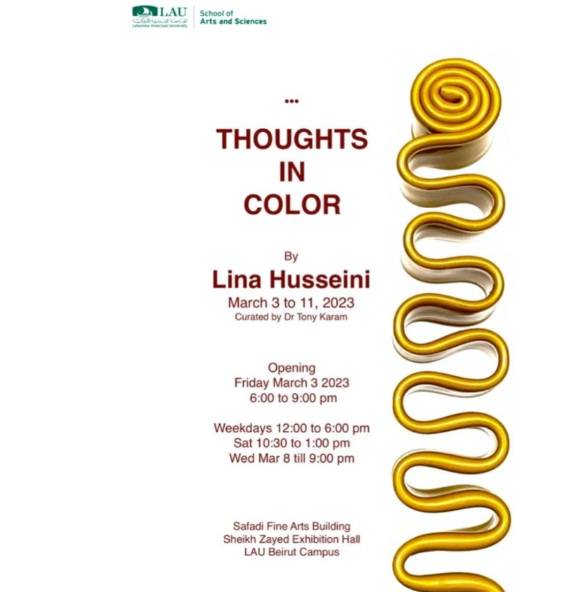 "Thoughts in Color" - Lebanese American University, Beirut