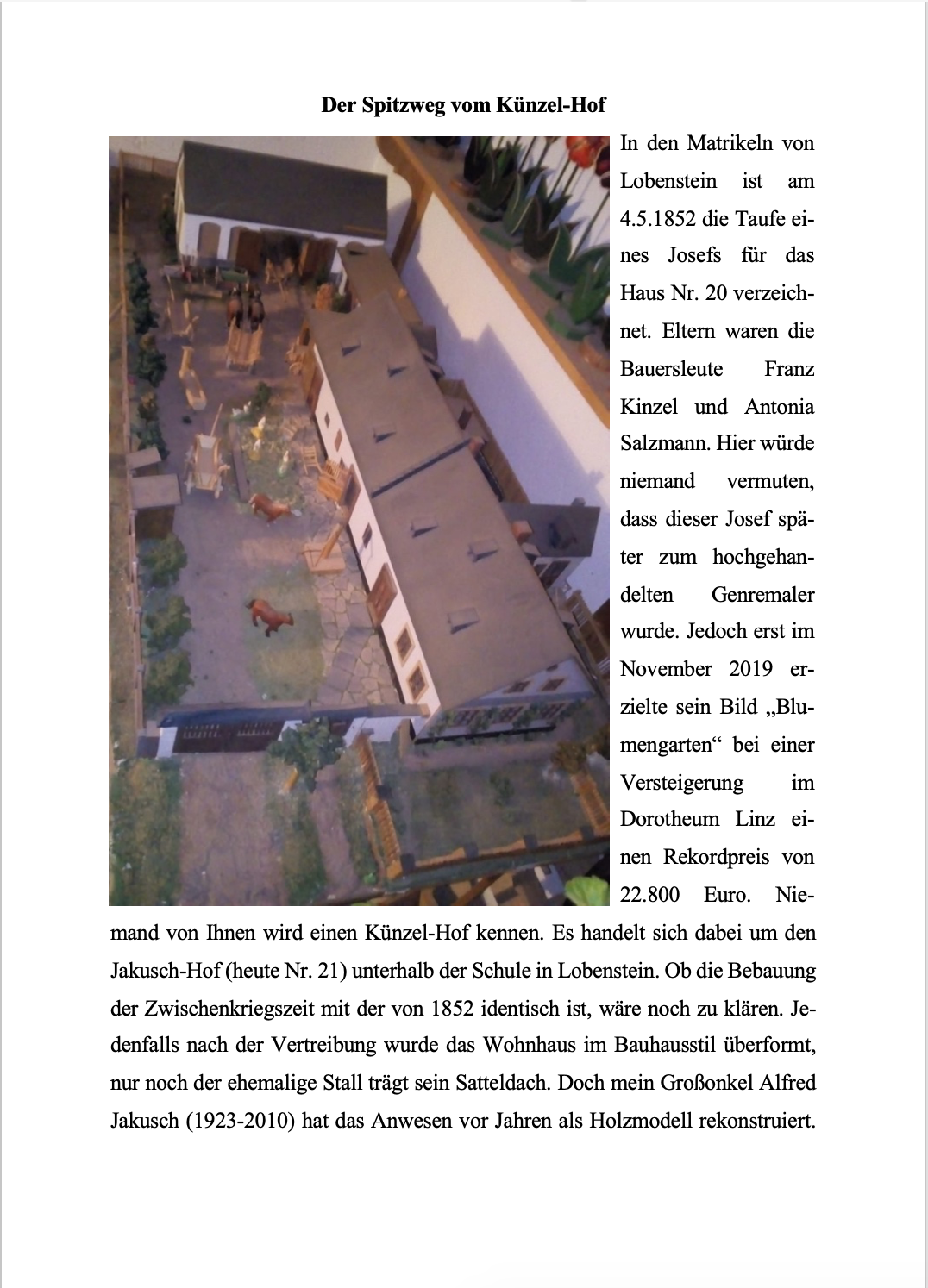 Gerne sende ich eine Ausgabe des Jägerndorfer Heimatbriefes zu: LorenzLoserth@googlemail.com