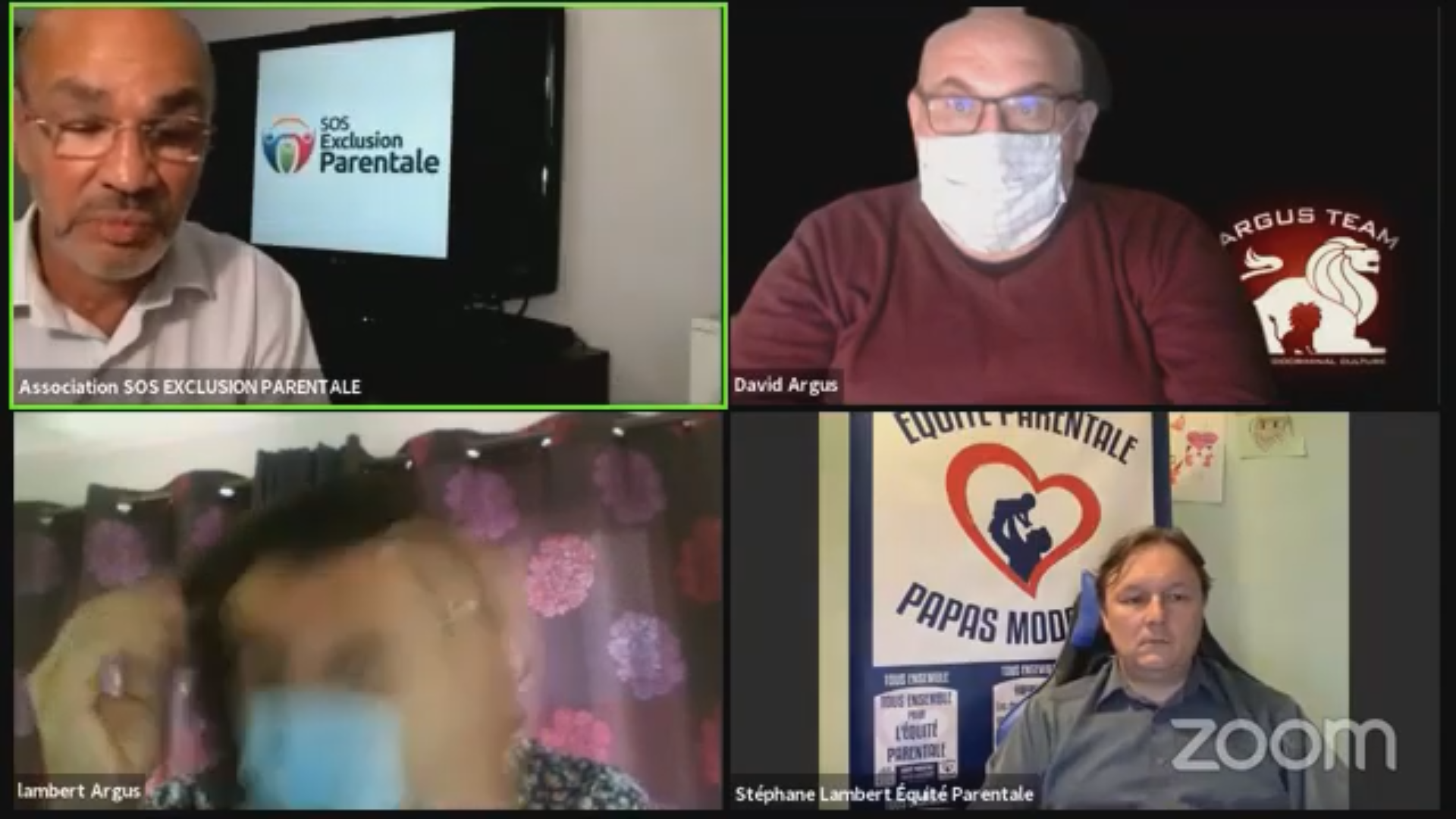 Le live de SOS EXCLUSION PARENTALE où nous avons été invités