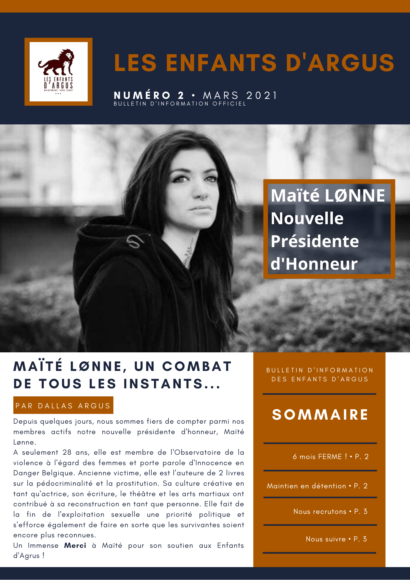 MAG N°2 Mois de Mars Les Enfants d'Argus