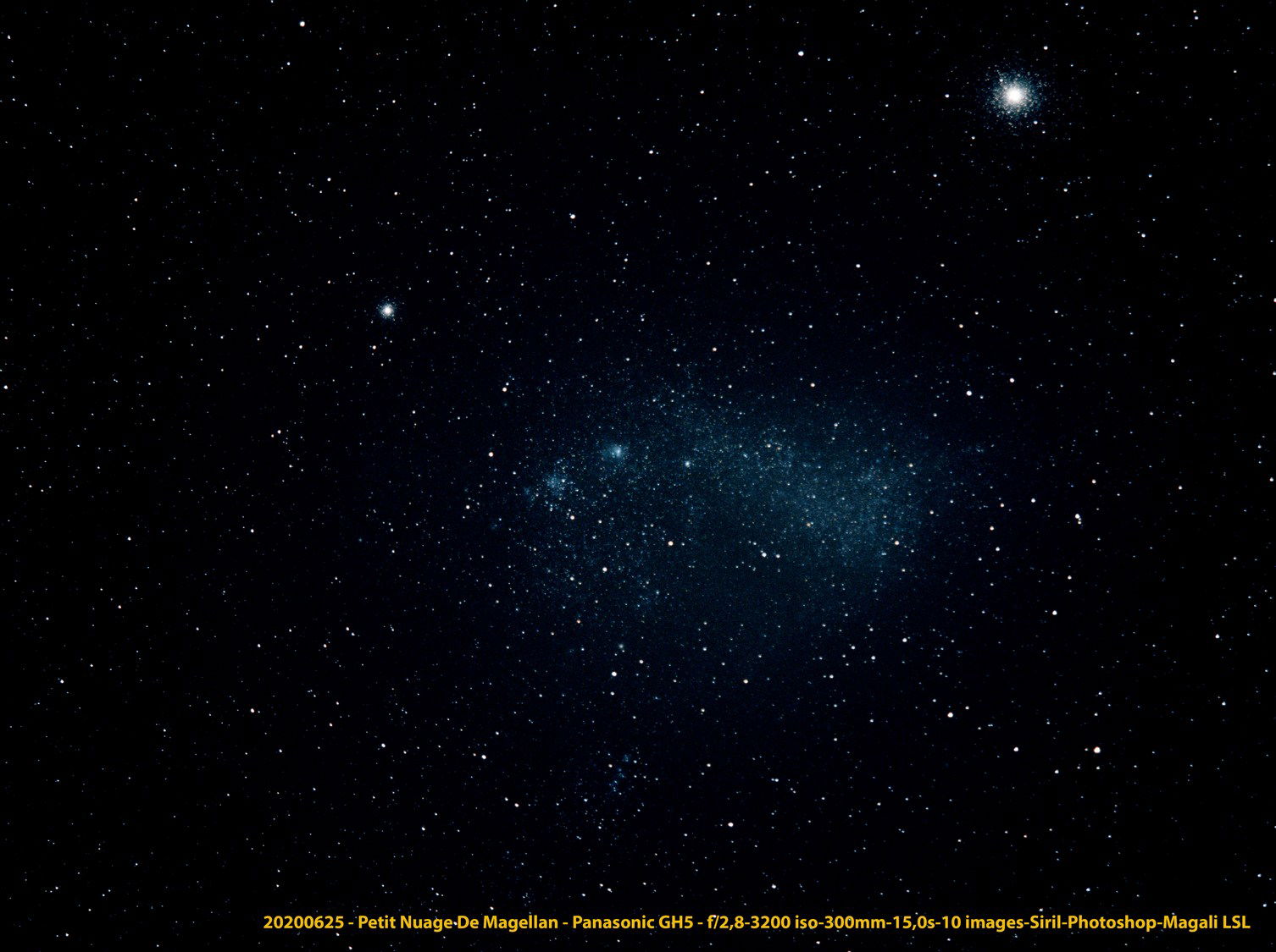 Petit Nuage de Magellan et ngc 104 - crédit : Magali LSL