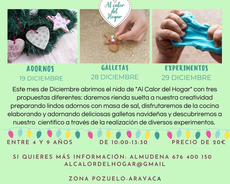 ¡Talleres en Diciembre!