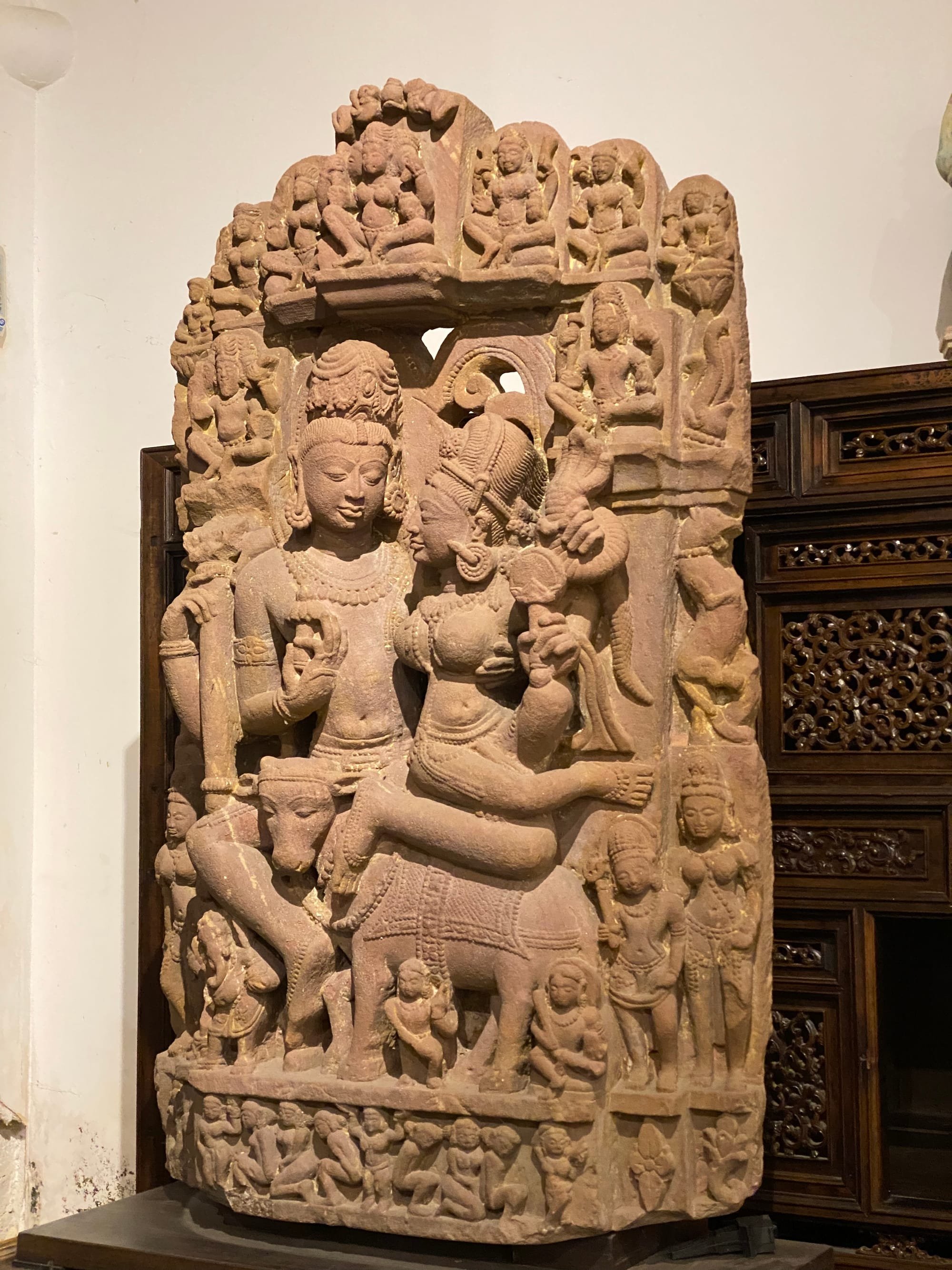 Stèle de Shiva et Parvati