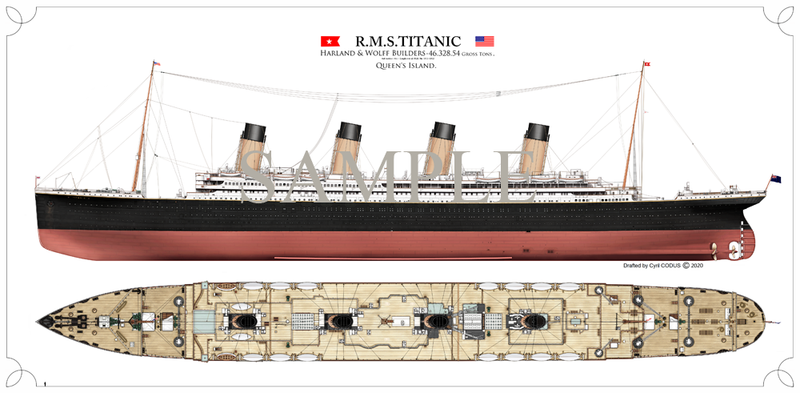 .Titanic - Plans de la Classe Olympic