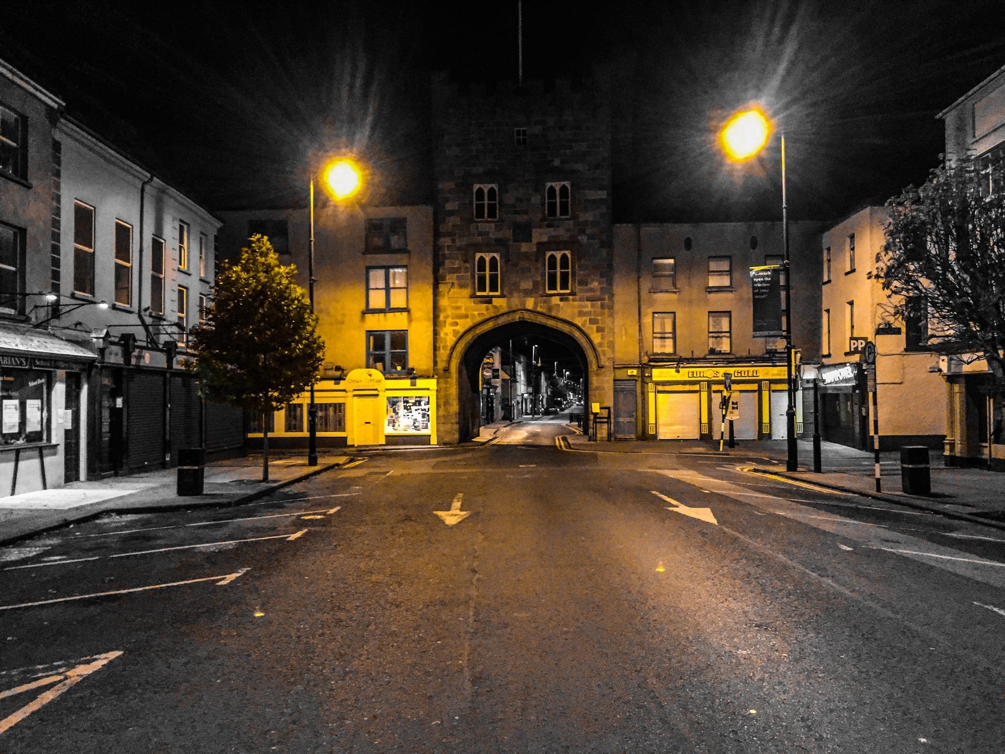 O'Connell St looking towards the West Gate in Clonmel