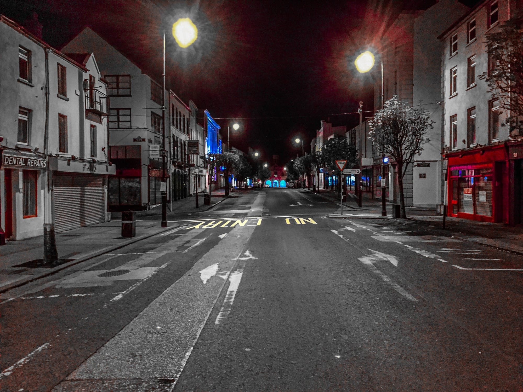 O'Connell St looking towards the Main Guard Clonmel