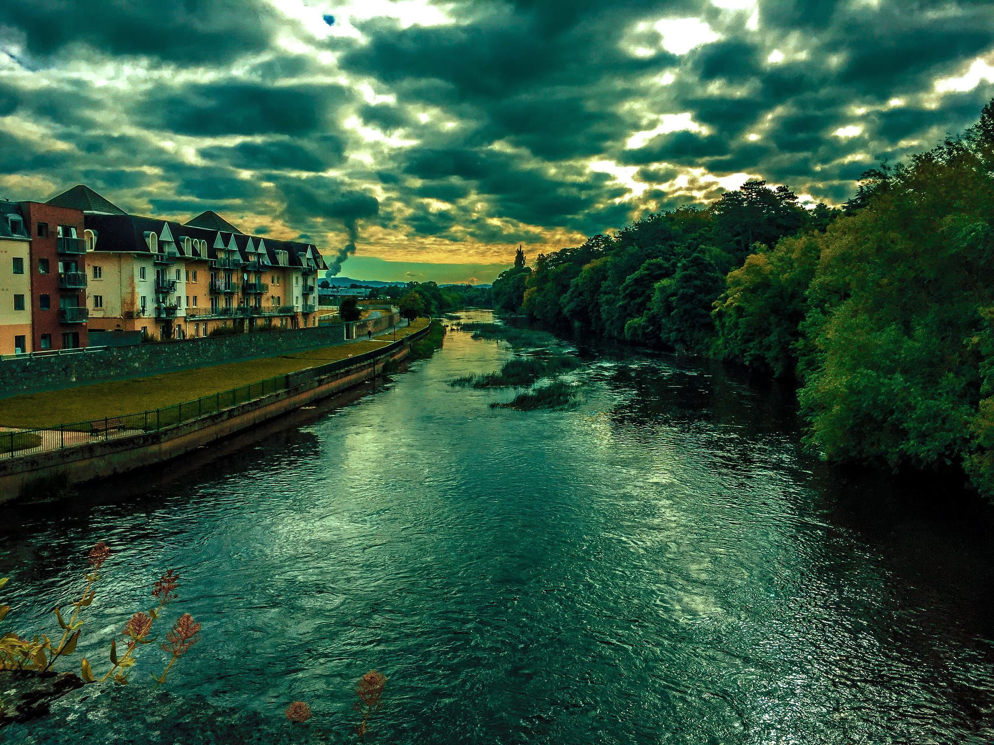 The Quay Clonmel from the Gashouse Bridge