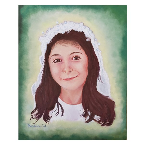 First Communion - Pastel Portrait