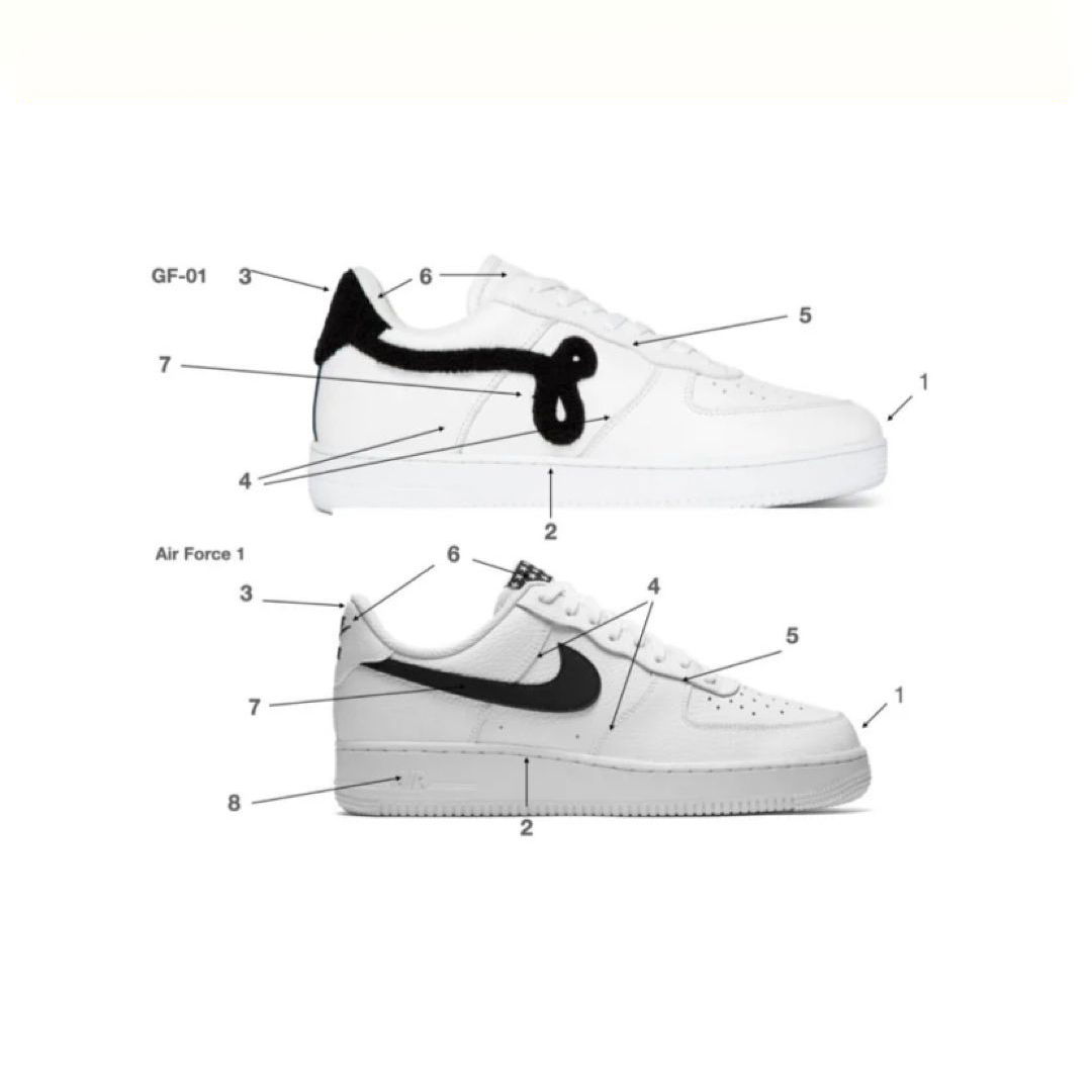 NIKE 指控 JOHN GEIGER GF-01 抄襲 NIKE AF-1 後 JOHN GEIGER 反控訴 NIKE 並要求賠償