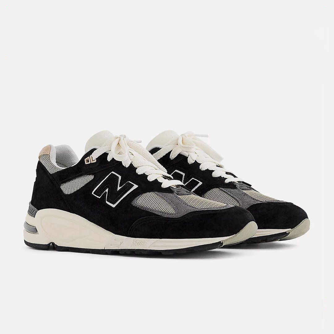 NEW BALANCE 美製版本 990V2 ”BLACK“ 官方高清細節圖及發售詳情