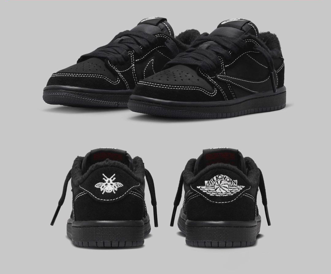 TRAVIS SCOTT x AJ1 LOW “BLACK PHANTOM” 官方高清細節圖及發售詳情