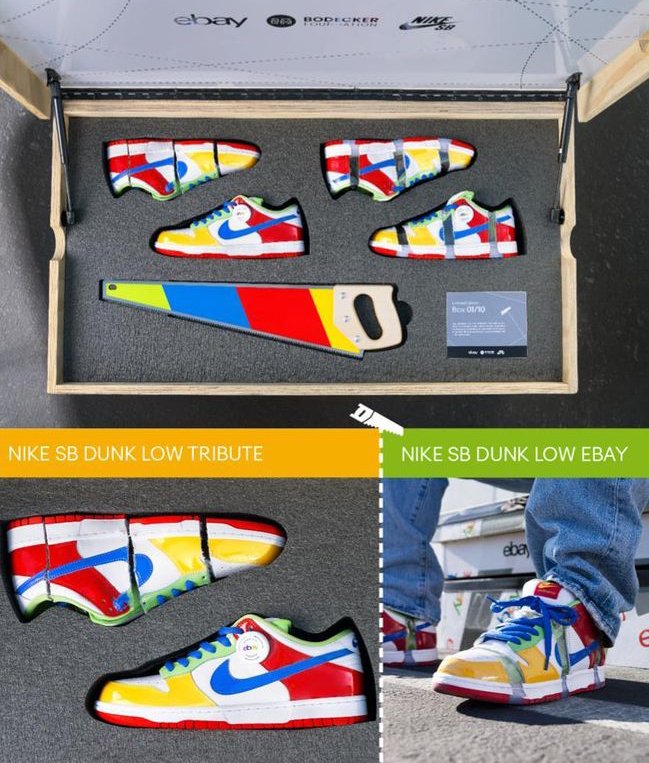 eBay x NIKE SB DUNK LOW 全球限量 10 個 滑板木盒套裝版本開放拍賣