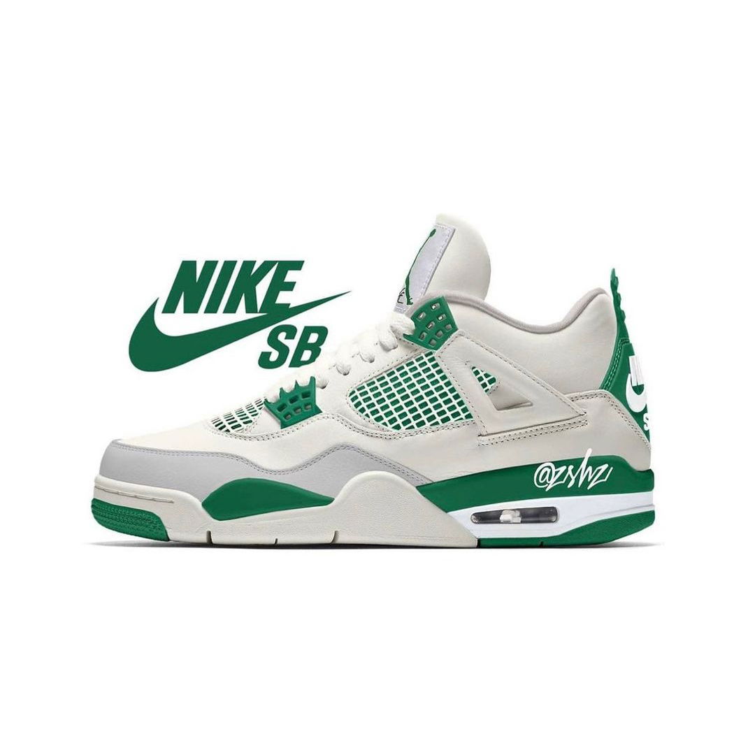 NIKE SB x JORDAN BRAND 滑板鞋版本 AJ4 “PINE GREEN” 即將登場