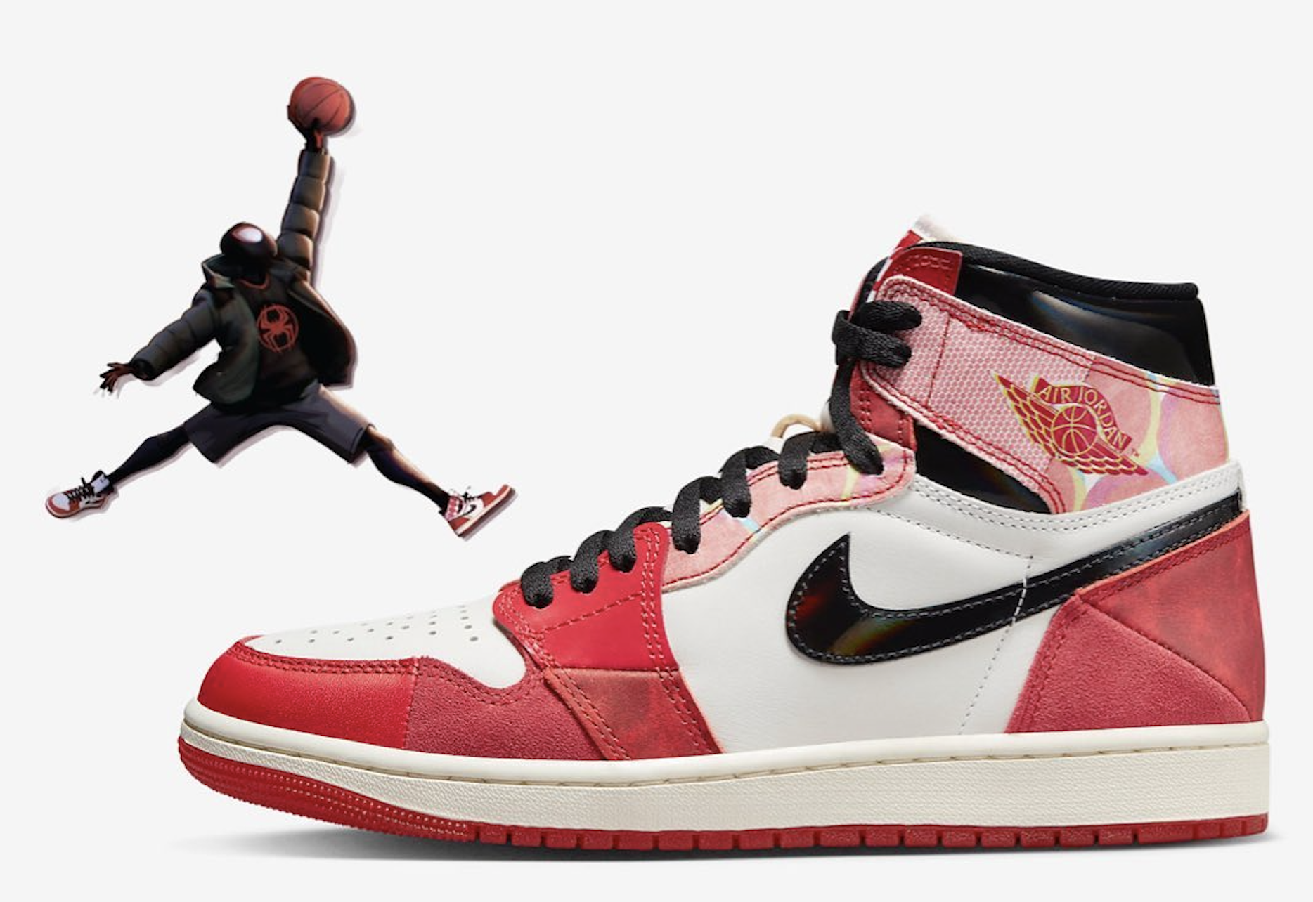 AJ1 HIGH OG "SPIDER VERSE" 即將推出 NIKE 將 IG 頭像更換成蜘蛛俠版本 JUMP MAN