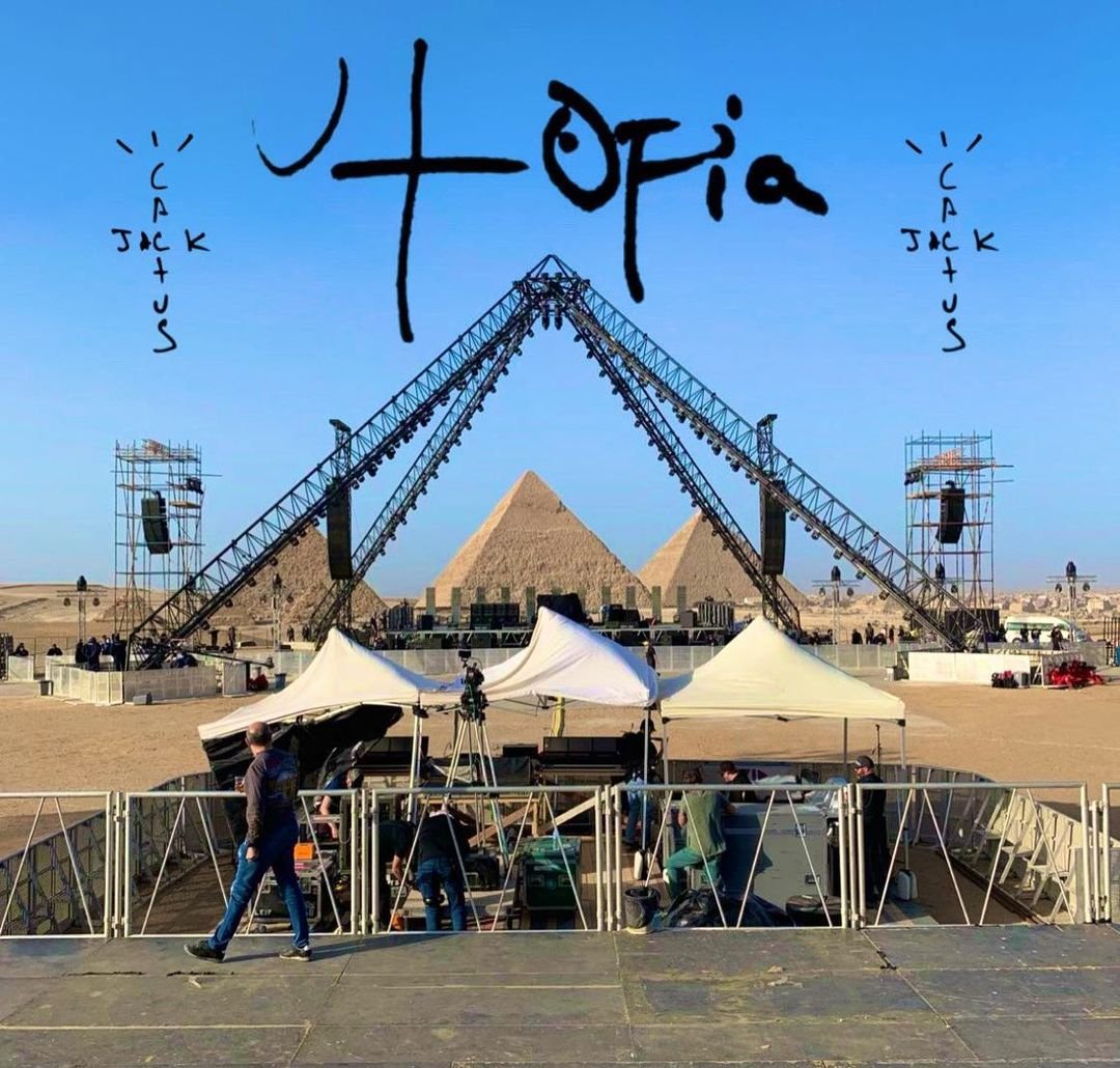 TRAVIS SCOTT 即將於埃及金字塔舉辦新專輯《UTOPIA》專輯發佈會