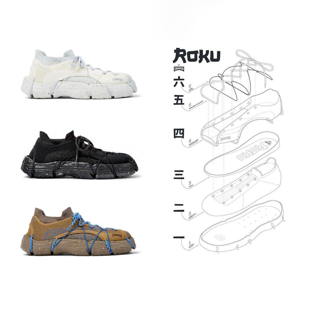 CAMPER 推出「六合一」複雜結構｜全新鞋款 CAMPER / ROKU
