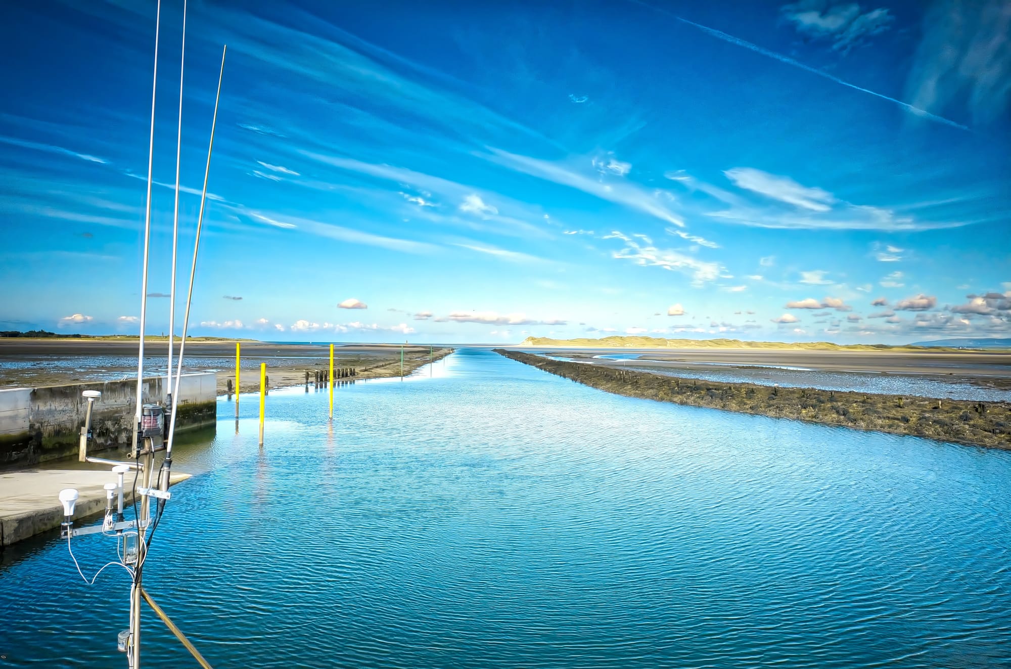 Killala harbour channel at low tide
