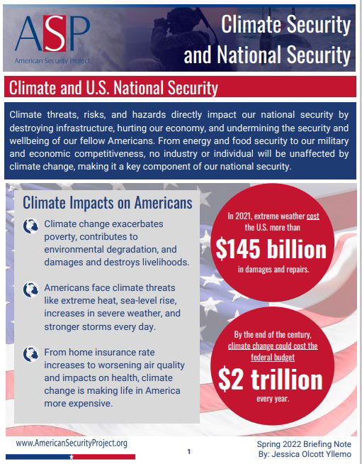 Climate Security and National Security