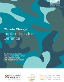 Military needs to plan for impact of Climate Change: Briefing for Defence Sector highlights threats to peace and security