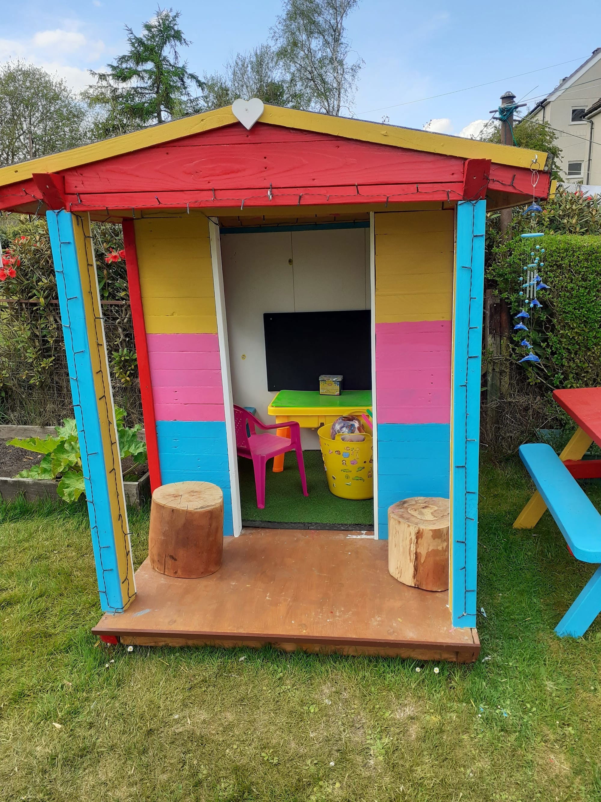Recycled timber to Kids Playhouse