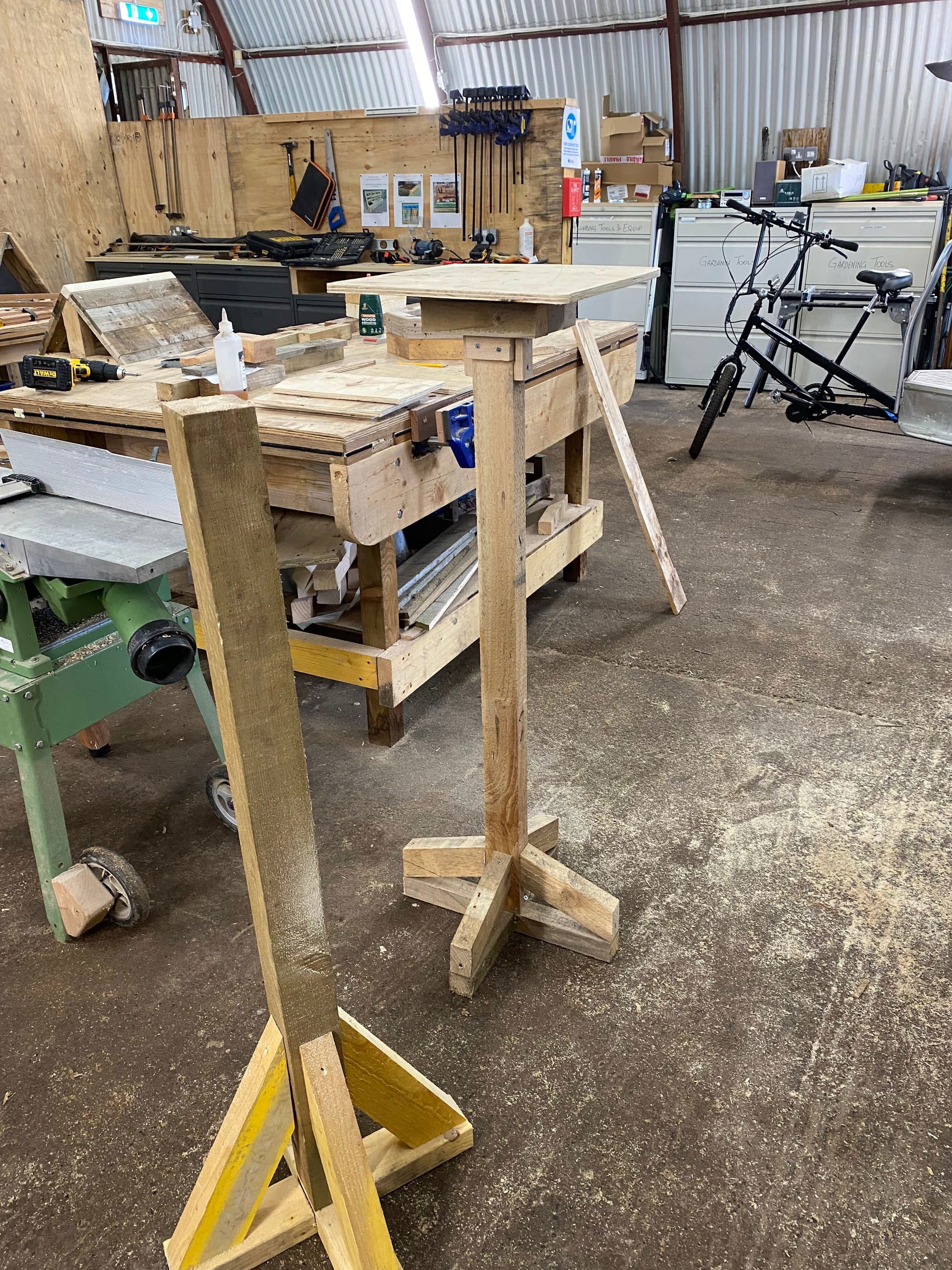 Recycled timber to make Bird Feeder Tables