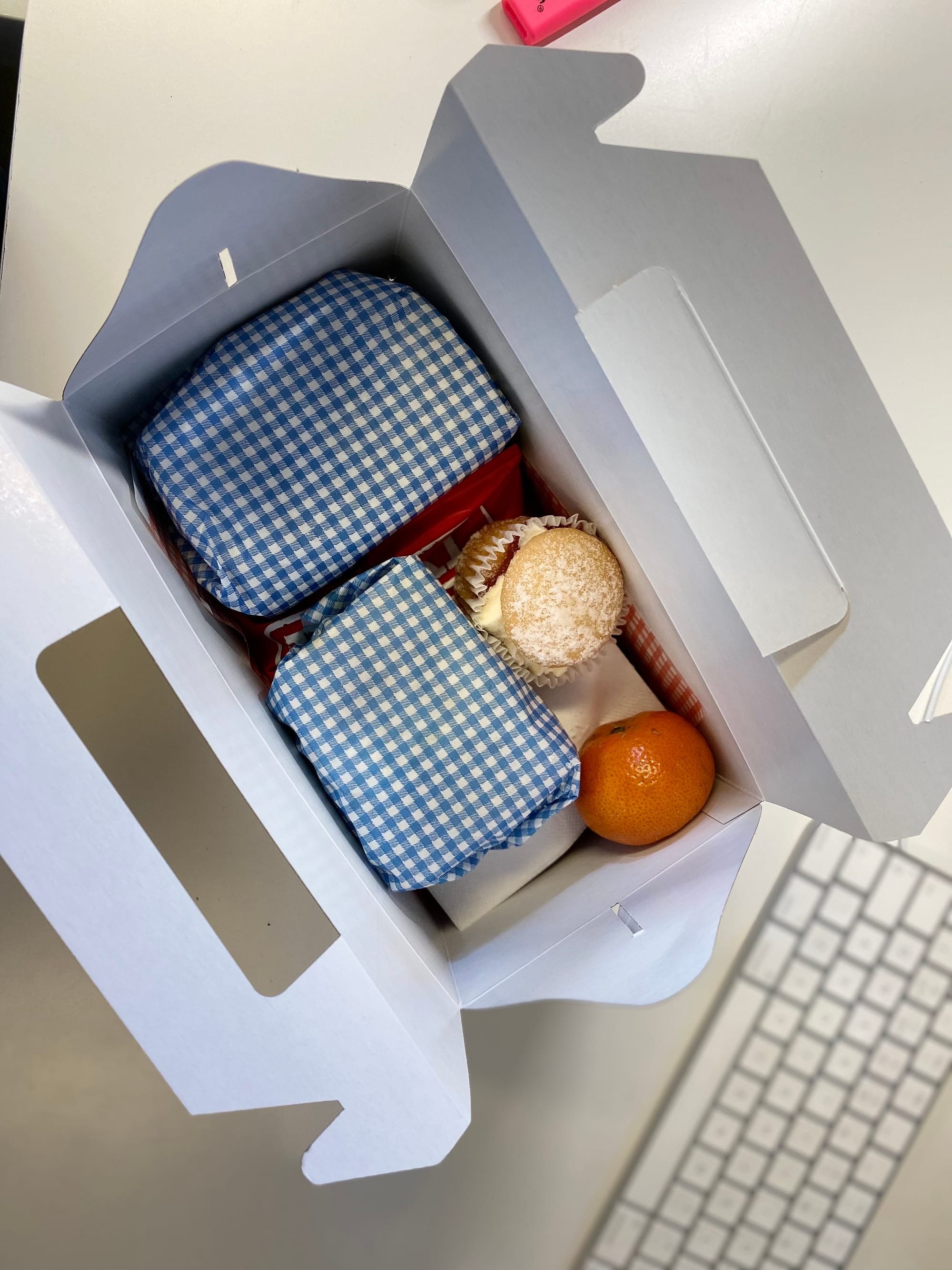 Office working boxed lunch - office catering Birmingham