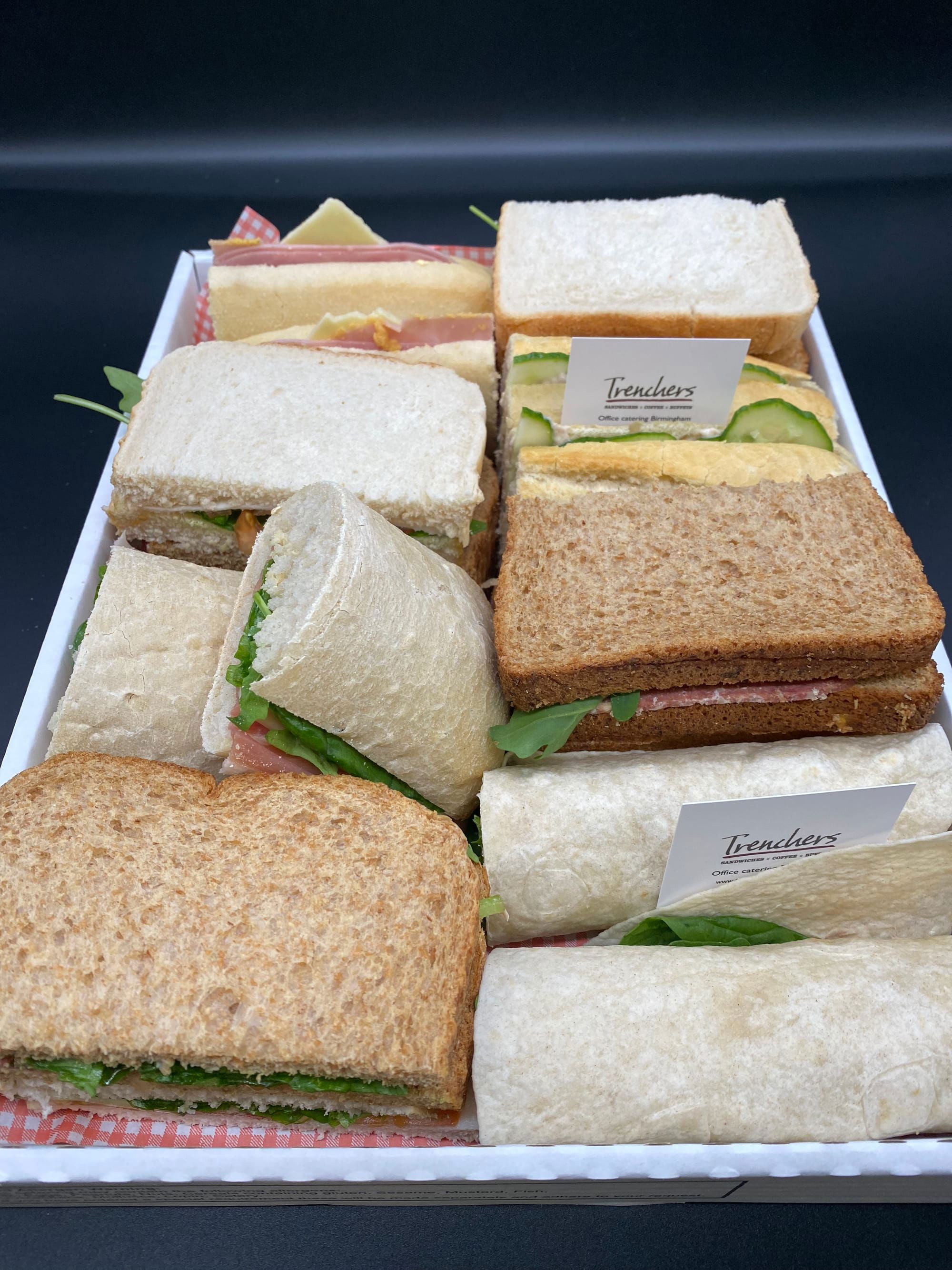 All new classic sandwich platters for office catering Birmingham