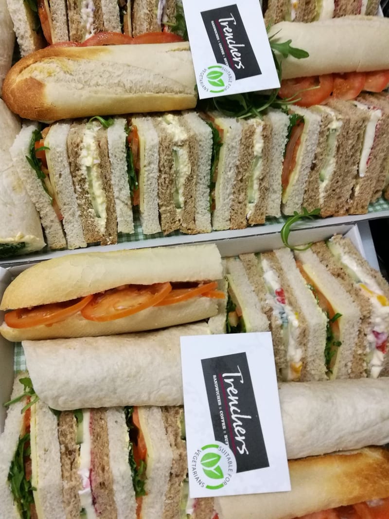 Vegetarian sandwich platter