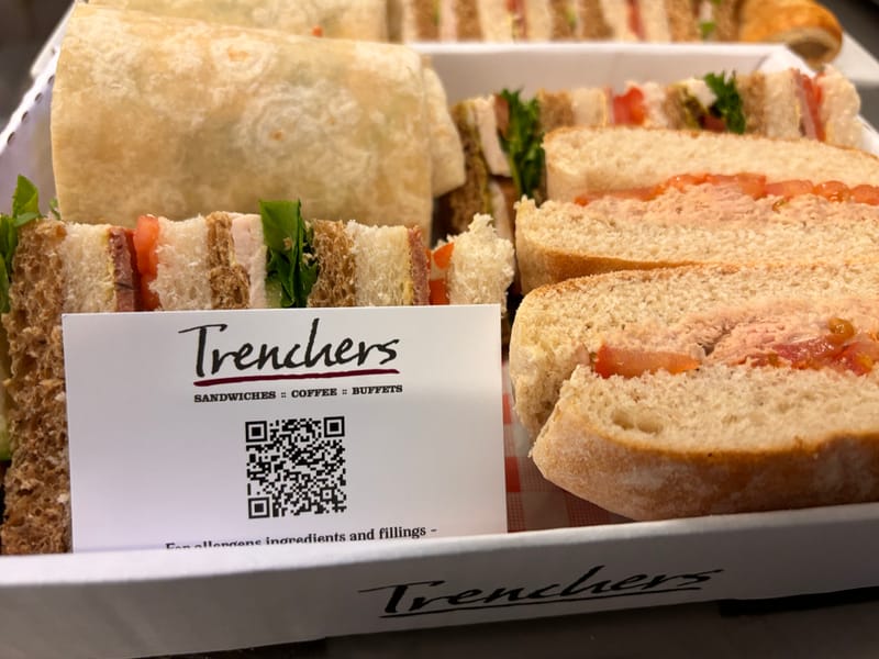 small sandwich platter Trenchers office catering Birmingham