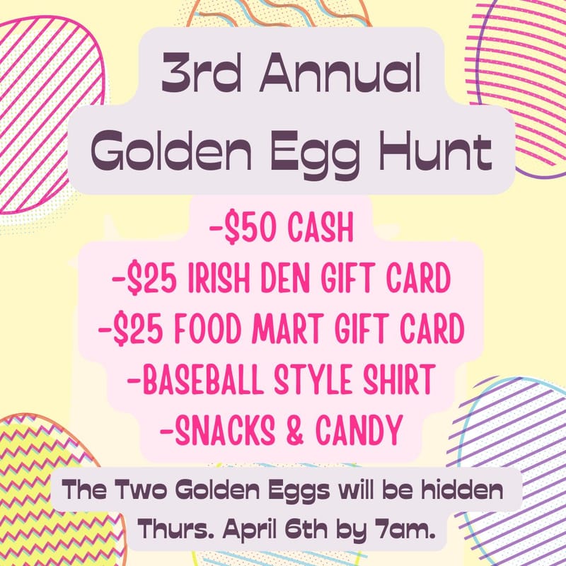 3rd Annual Golden Egg Hunt