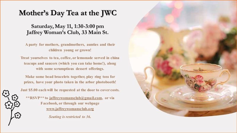 Mother's Day Tea at the JWC