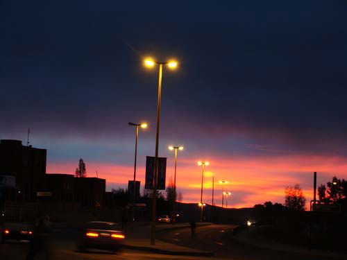 Maseru city evening sky