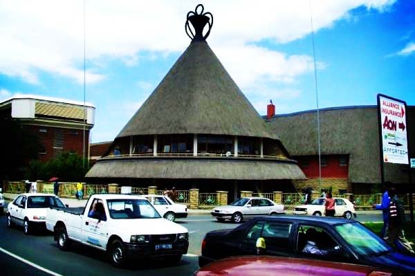 The famous Mokorotlo/ Basotho hat in Maseru city, our national cultural symbol