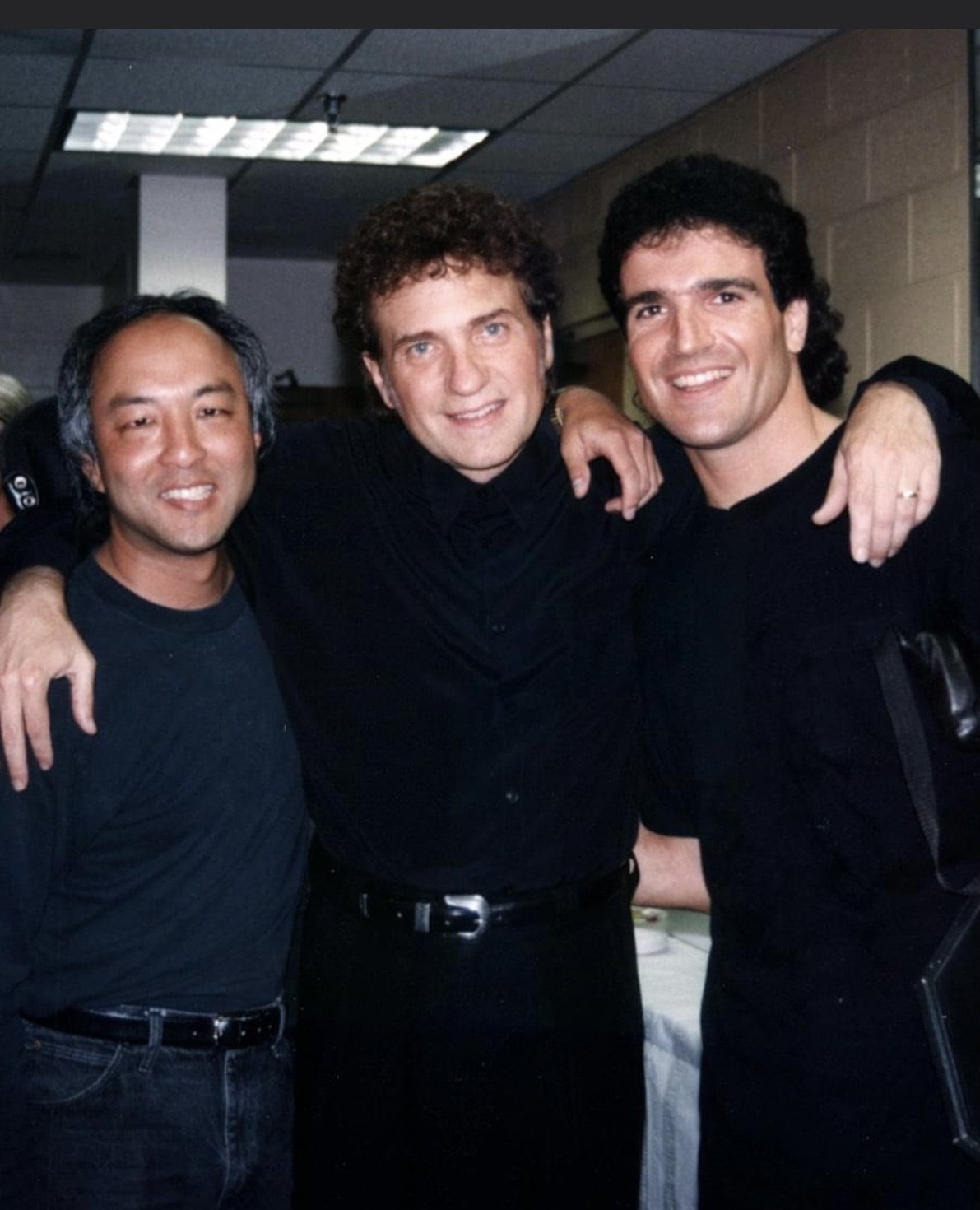 With singer Dennis DeYoung and guitarist Brian Nakagawa before our show in DC