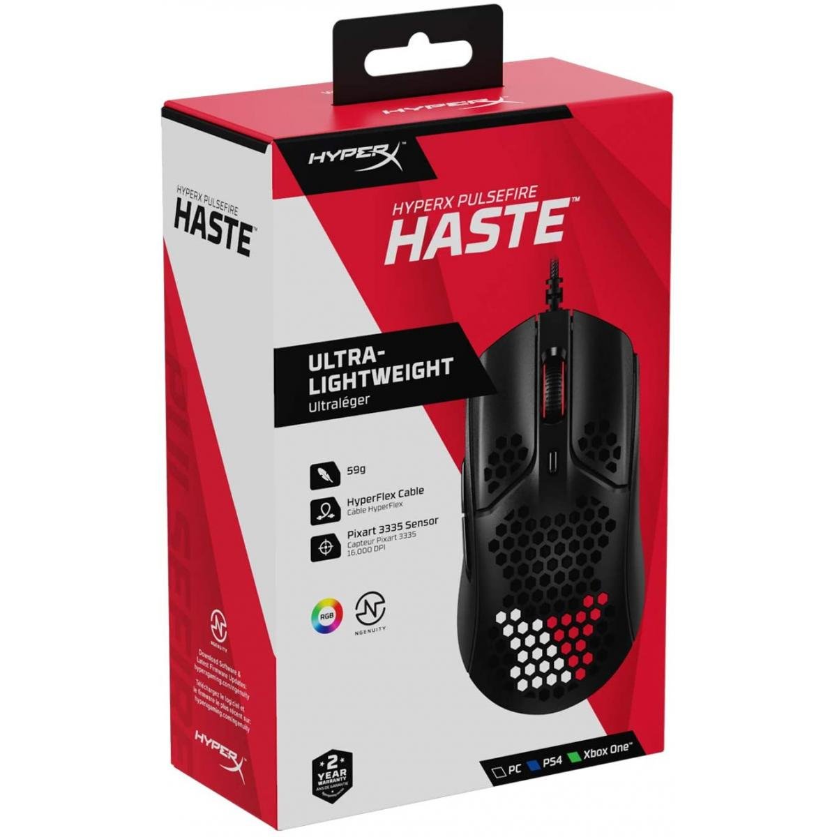 HyperX Pulsefire HasteUltralight Honeycomb Shel 16000 DPI Mouse