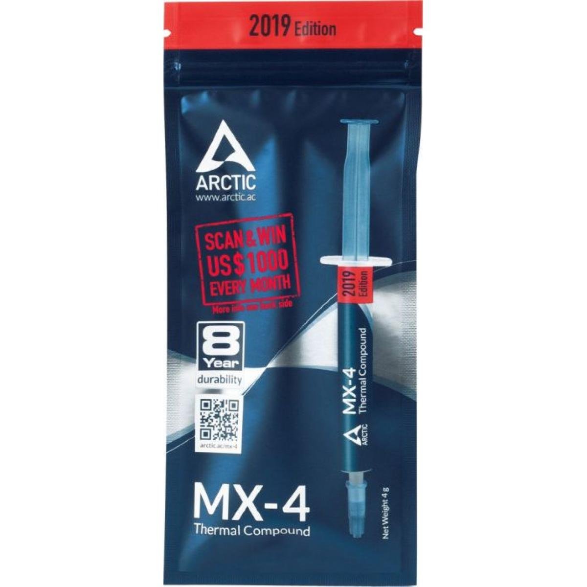 ARCTIC MX-4 2019 EDITION Thermal Compound (4.0 g)